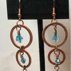 Copper Washer Earrings