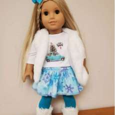 6-piece winter outfit for the American Girl doll