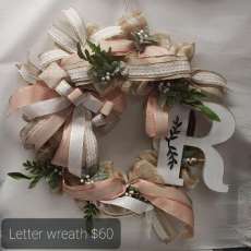 Customize Letter Wreath