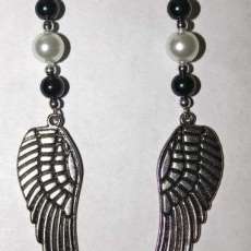 Large Angel Wing Dangle Earrings