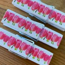 Tulip Wooden Clothespins Chip Bag Clips