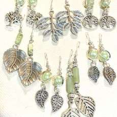Beautiful Botanical Earrings (sterling silver earring wires)