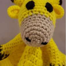 Giraffe Lovey Blanket (Handmade Crochet)