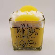 Lemon Meringue Dessert Candle