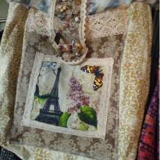 Paris and owld shopping bag