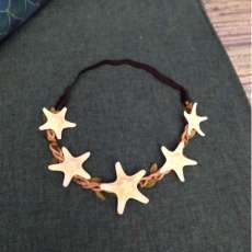 Knobby starfish headbands