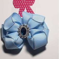 Blue bow for girls hair accessories Size M