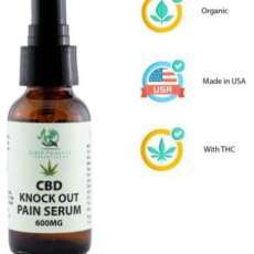 CBD Knockout Pain Serum 600mg Topical - Full Spectrum (contains THC)