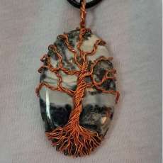 Tree of Life hand crafted on Maligano Jasper