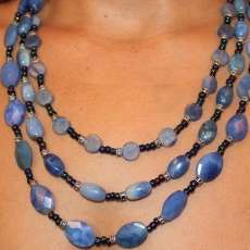Blue 3-Strand Necklace