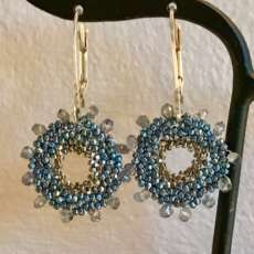 Rare Blue Beads with Labradorite Sparkle
