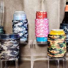 Camo Slap Wrap Can Coolers, Beverage Insulators, Personalize with Name or Own Text!