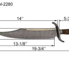 model 2280 - Texas Bowie Knife