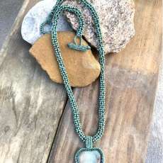 Heart, Earth, and Love Beaded Necklace