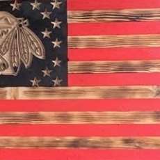 Chicago Black Hawks Flag