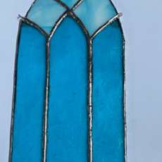 Mini Cathedral window Turquoise