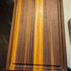 Caribbean Sunset Edge Grain Carving Board with Juice Groove