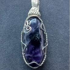 Wire wrapped pendant