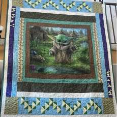 Yoda Twin Size Quilt