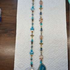 Sun catcher with agate