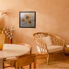 Acrylic Painting - Textured Sunflowers