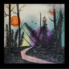 Acrylic Painting - Fantasy Moons