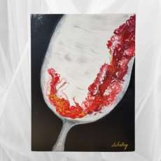 Acrylic Painting - Wine Goblet