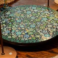 Blues and greens Lazy Susan