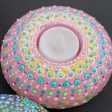 Pastel Pinks and Blues Tealight holder