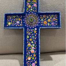 Purple themed cross
