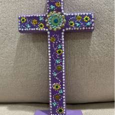 Tabletop purple cross
