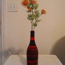 Handcrafted upcycled vase