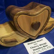 Walnut heart with cherry wings