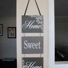 Home Sweet Home Metal Wall Plaques