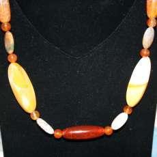 Mookaite and Agate Necklace