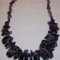 20" Amethyst Chip Necklace