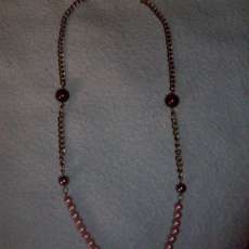 chain and pearl necklace