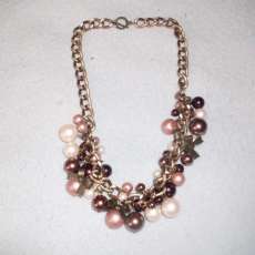pearl cluster necklace
