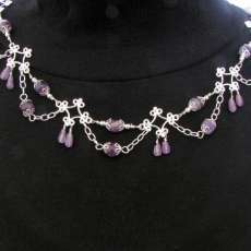 Amethyst and Silver Renaissance Necklace