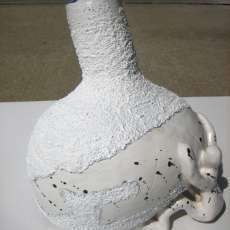Vase in abstract form and design