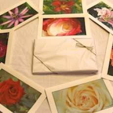 Rose and flower note cards
