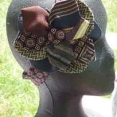 Vintage Tie Flower Headband