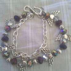 DOUBLE CHAIN BRACELET WITH BUTTERFLY THEME