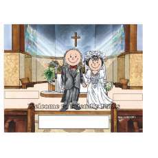 Wedding Inside Church - Person2alized Carton Matted Print