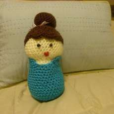 crocheted doll