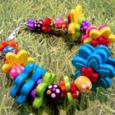 Button Bracelet - Vibrant Colors