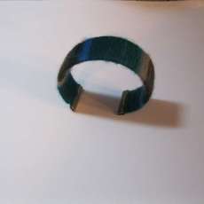 1 inch Yarn Wrapped Teal Cuff