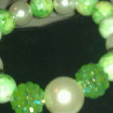 Green Beaded Bracelet