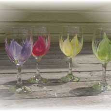 Custom Painted Wine Glasses