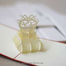 Handmade 3D pop up Love Card Heart Pouch